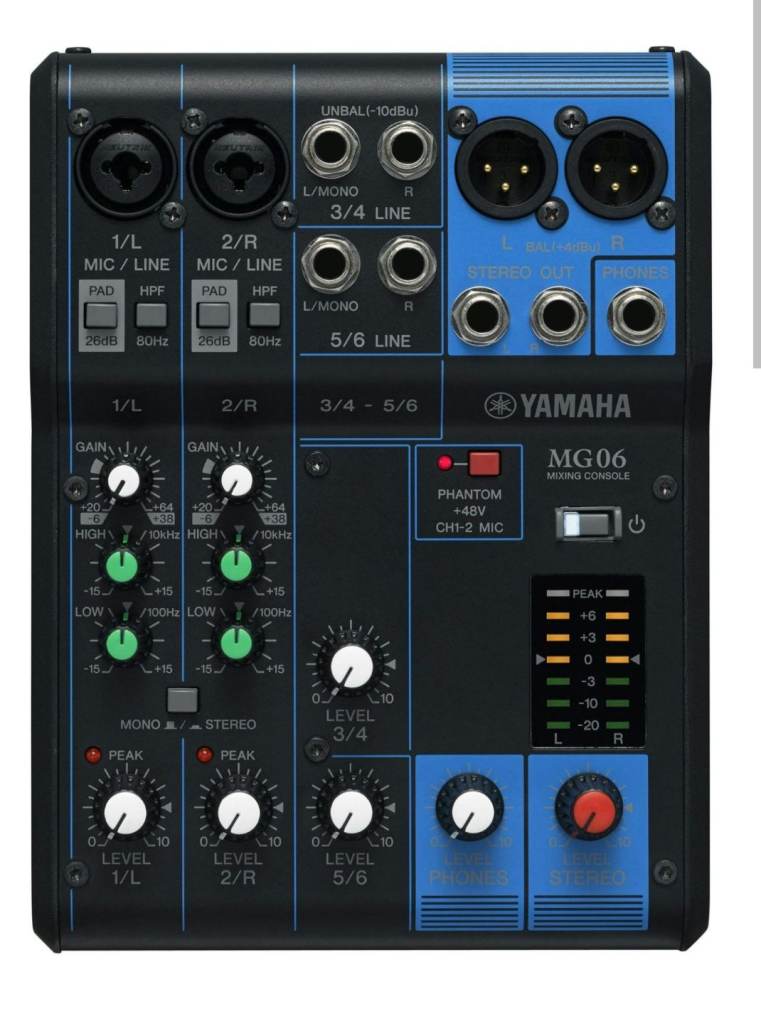Yamaha mg06 mixer