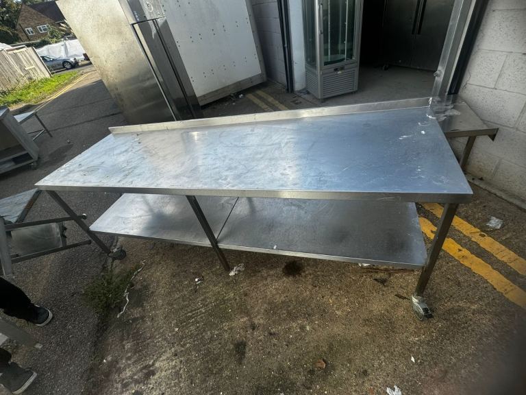 Commercial table heavy duty 2.50 cms cafe shop restaurant takeaway 