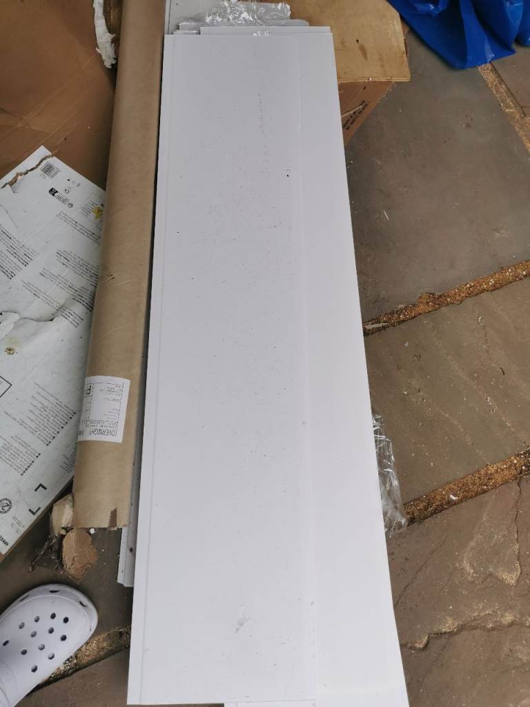 New White PVC Cladding Panels – Unused
