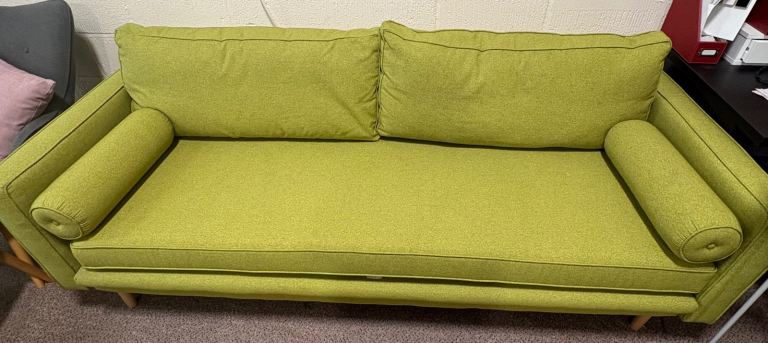 Stylish Green Fabric Sofabed- brand new! 