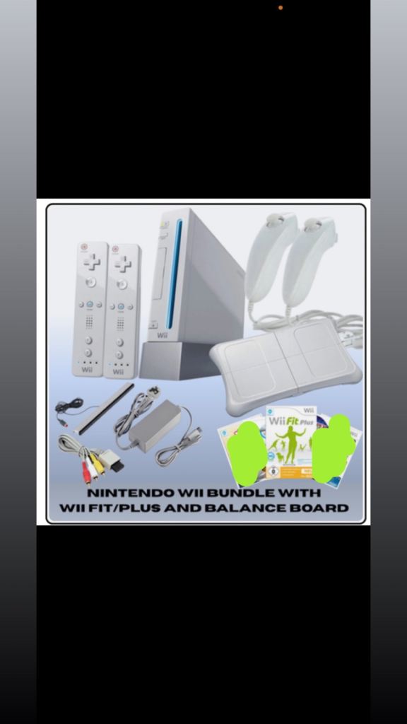 Nintendo Wii Bundle with Wii Fit Plus and Balance Board