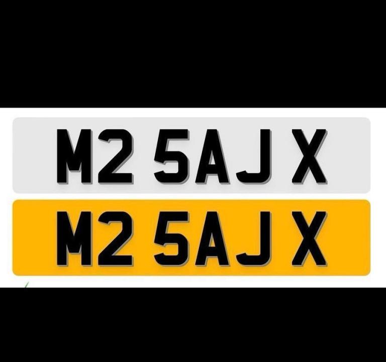 SAJ private number plate 