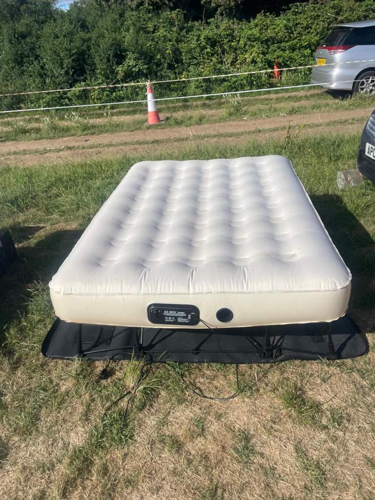 EZ Bed Double Folding Air Bed with Built-In Electric Pump – Fully Working