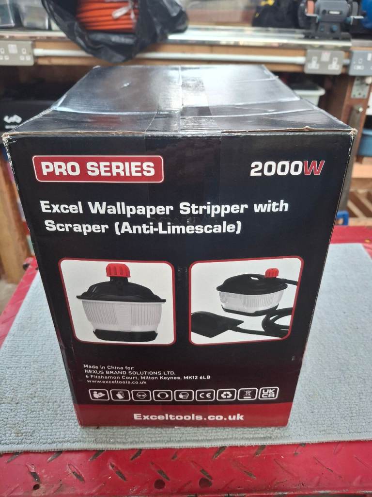 NEW Excel 2000W Wallpaper Stripper with Scraper (Anti-Limescale)