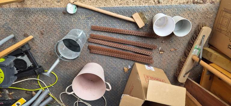 Assorted Garden Hand Tools and Brushes – Fair Condition