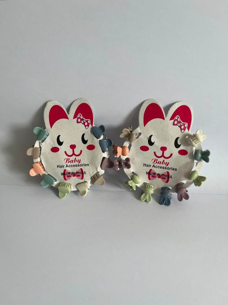 New Baby Hair Accessories - Cute Bunny Design, Multicoloured
