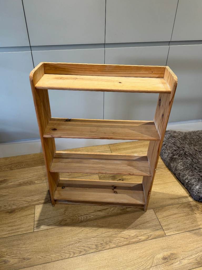 WOODEN PINE BOOK CASE