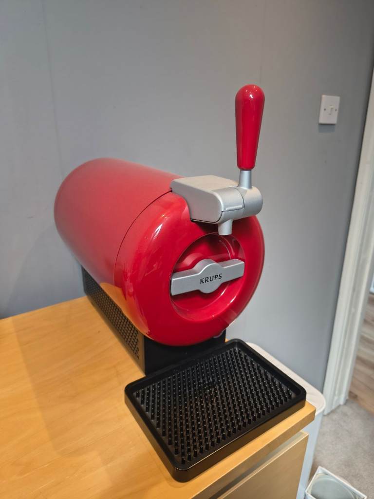 Krups Beer Tap Machine – Red, Good Condition