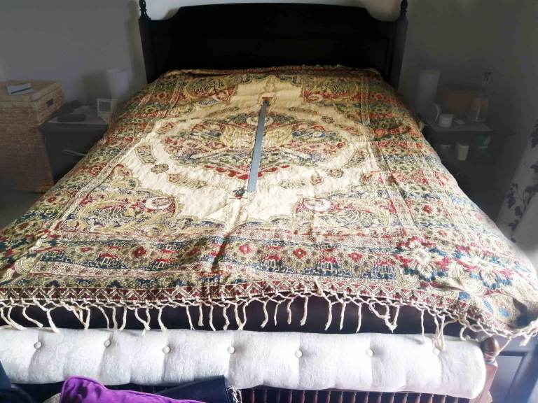 Vintage Embroidered Bedspread/Throw