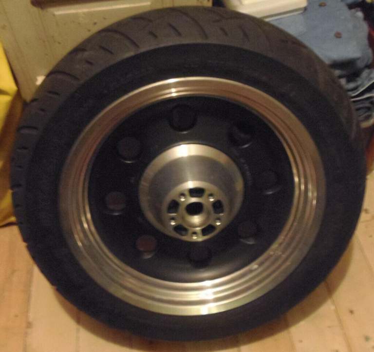 Harley Davidson Fatboy rear wheel