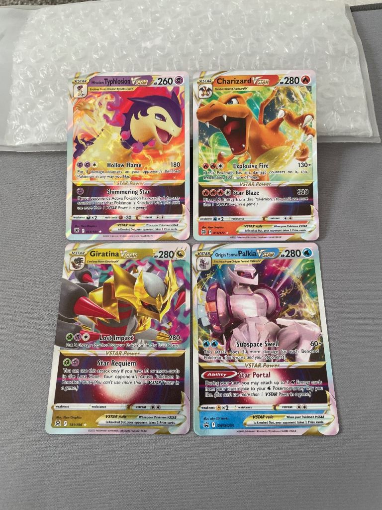 Pokemon Bundle Charizard VSTAR Typhlosion Giratina Vstar Palkia Vstar
