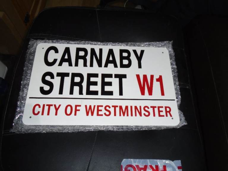 CARNABY STREET METAL SIGN / NEW / 
