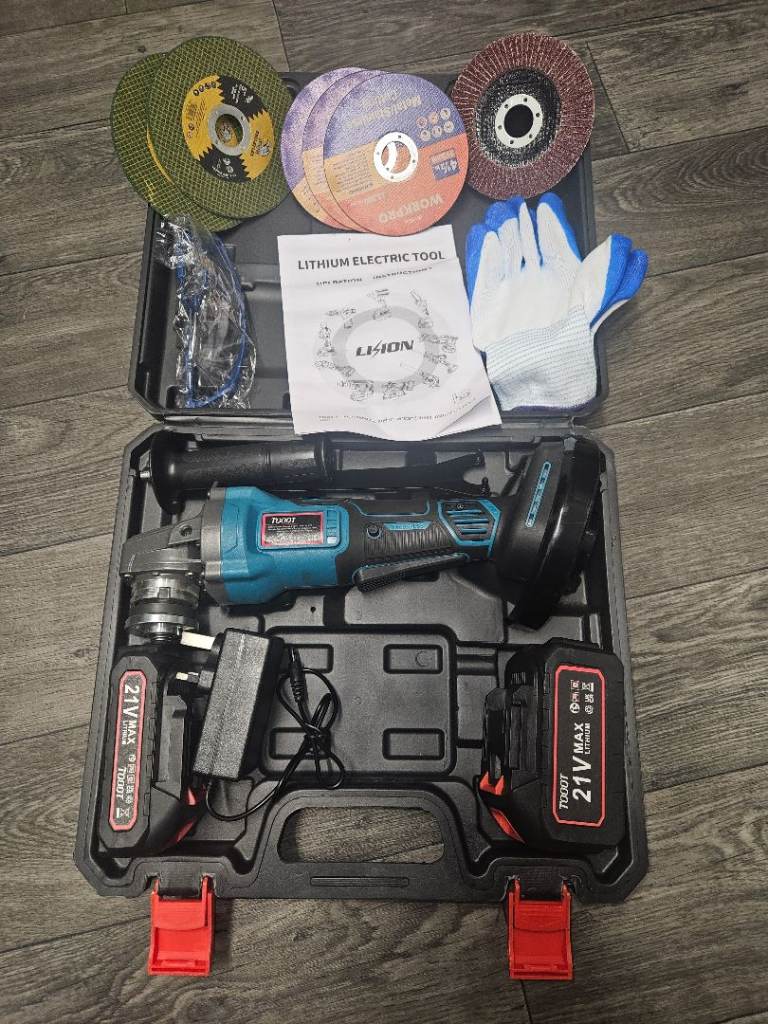 21v battery angle grinder