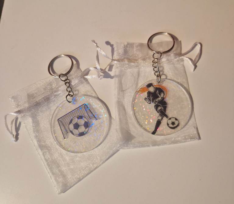 New Football Keyrings - Player & Goal Designs