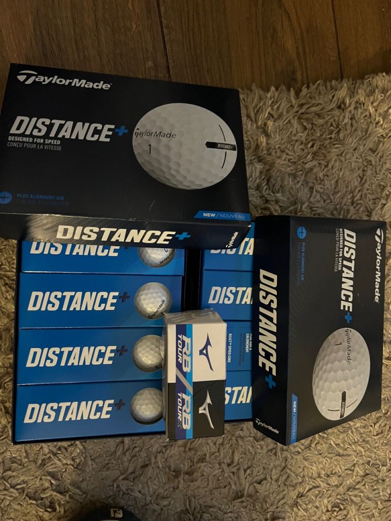 Taylor made and Mizuno golf balls 
