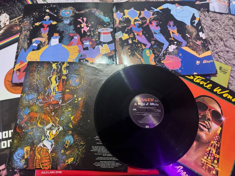 Vinyl Record collection + Box and Key 