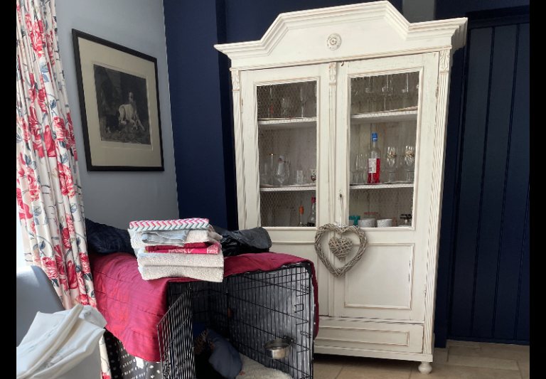 Vintage linen cupboard
