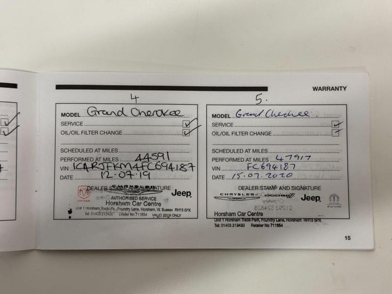 2015 Jeep Grand Cherokee 3.0 CRD Summit 5dr Auto ESTATE DIESEL Automatic