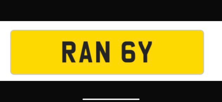 Private registration for sale 