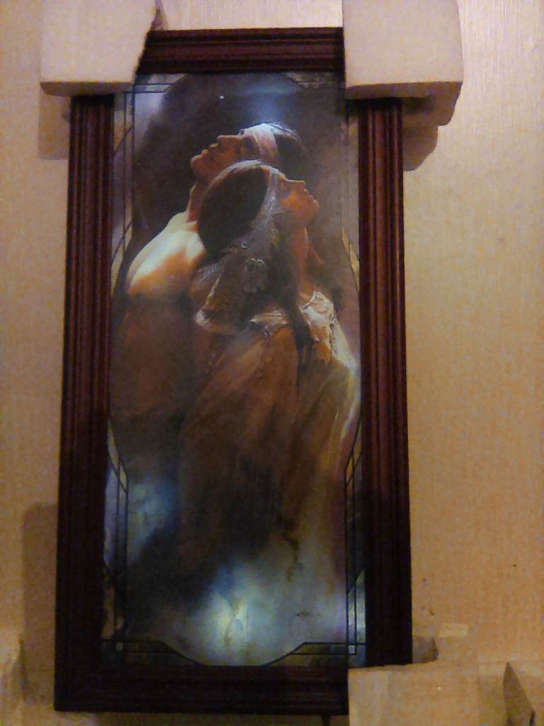 Bradford Exchange,Lee Boyle,Loves Eternal Light Stained glass Picture,