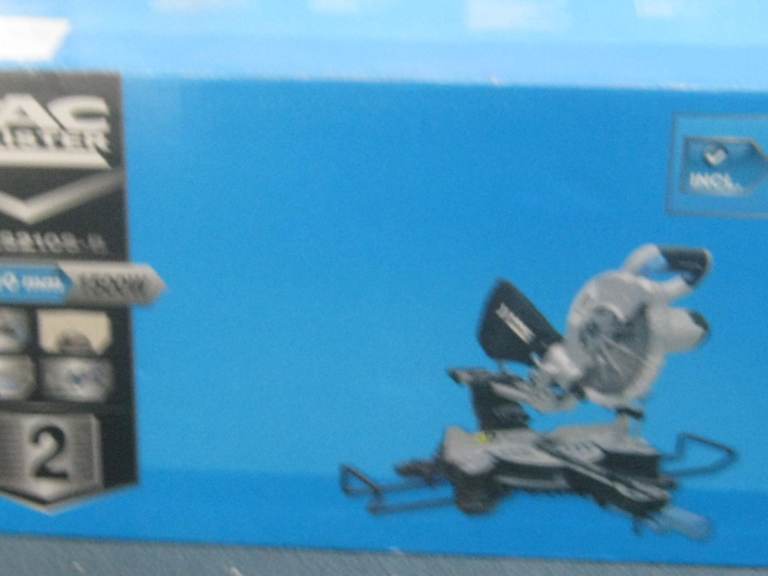 SAW ELEC. Mitre Saw Sliding (210mm) used twice.
