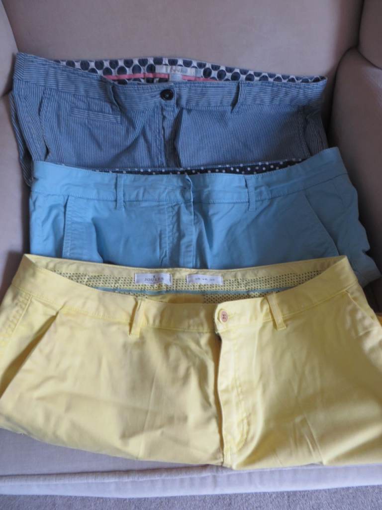 Bundle of 3 Women's Shorts - Blue, Light Blue, Yellow SIZE 16