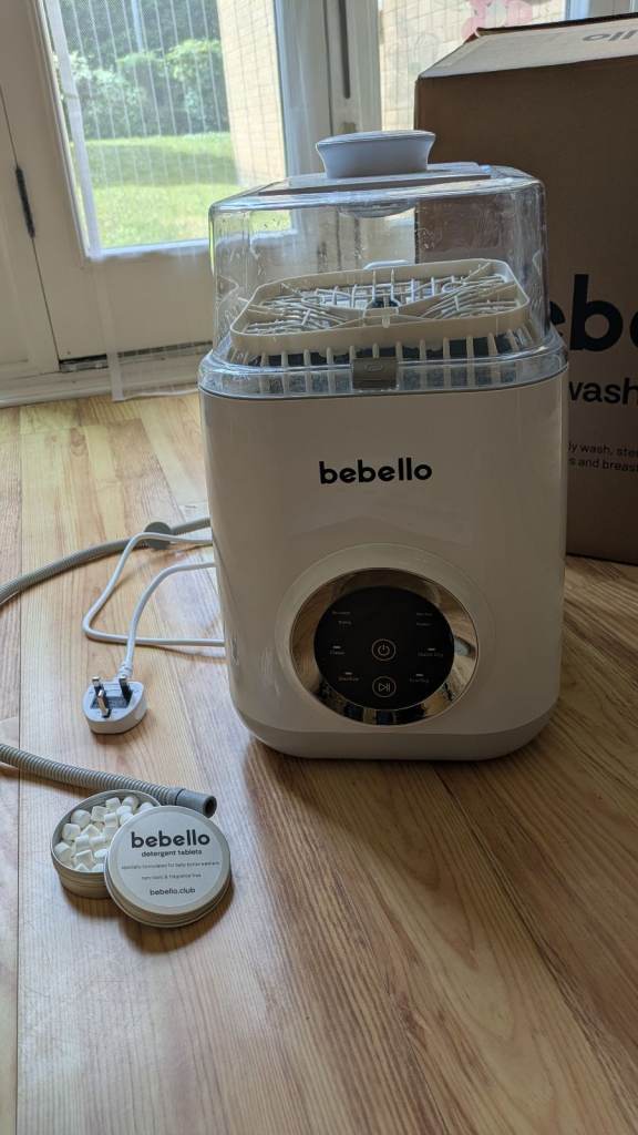 Bebello 4-in-1 baby bottle washer, steriliser, dryer