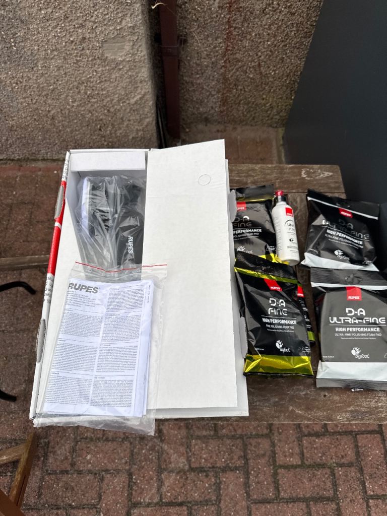 Rupes DA polishing kit - brand new 