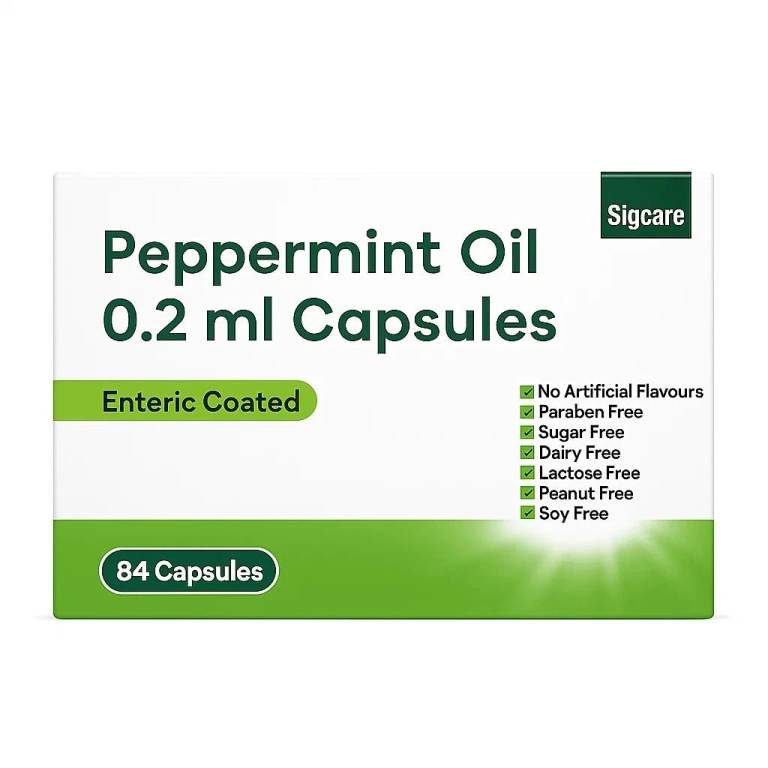 Sigcare Peppermint Oil 0.2ml Capsules - 84 Pack, 5 packs (total 