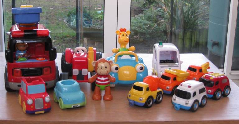 ELC Toy Car, Tractor, Fire Engine, Ambulance, Trucks. Job Lot. Bundle.