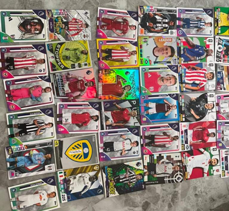 Football Trading Cards Collection - Good Condition