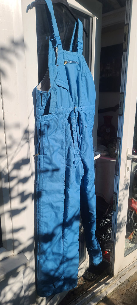 Vintage Pedsport powder blue skiing salopettes - men's - large / tall - Canadian 44/38
