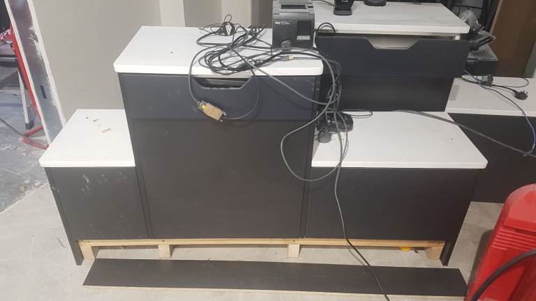 Shop Self Serve Till Unit with cupboard and drawer
