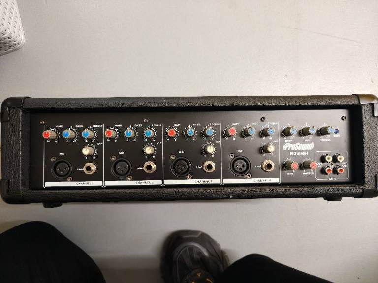 ProSound N73HH Powered Mixer Amplifier PA Head 100W PA DJ Speakers