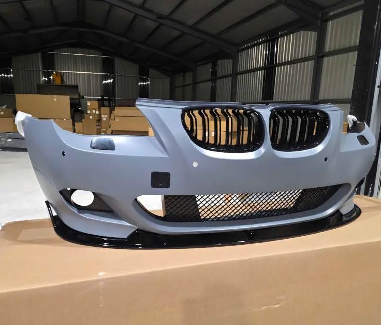 BMW e60 m sport complete front bumper lci 5 series splitter