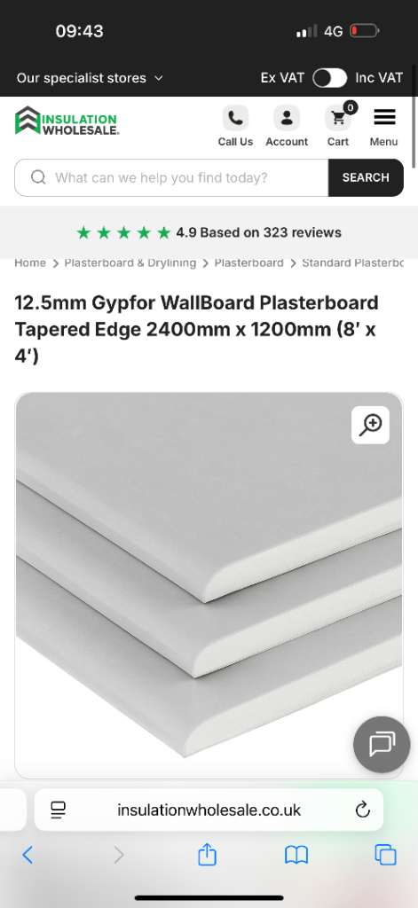 12.5mm plasterboard 