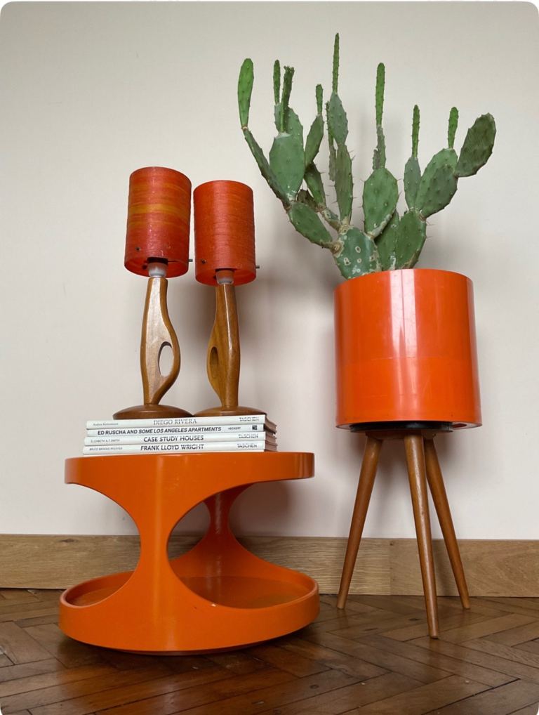 Mid century lamps teak danish vintage retro 