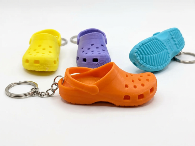 Crocs Style Keychain | 3D Printed Mini Shoe Bag Keyring