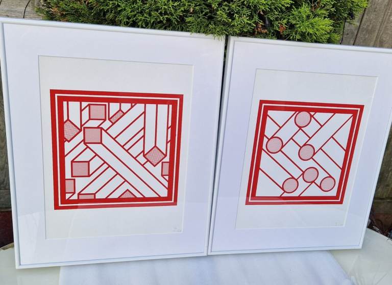 One of a kind 1 of 1 Framed prints "Twist of Fate 1" + "Twist of Fate 2" Signed
