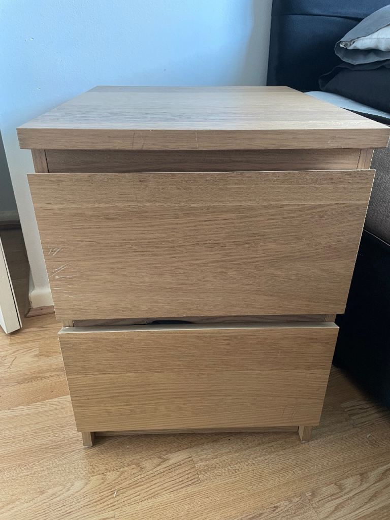 IKEA Malm bedside units x2