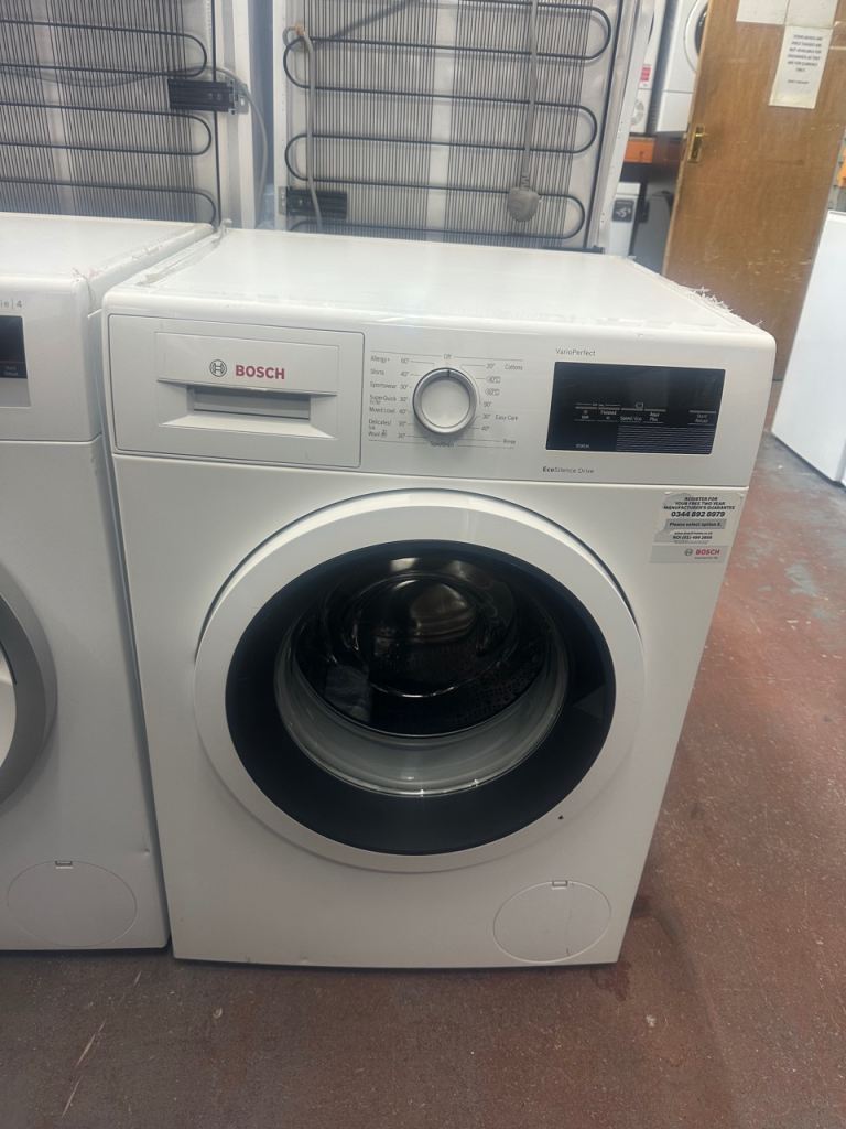 WHITE 9KG BOSCH WASHING MACHINE 
