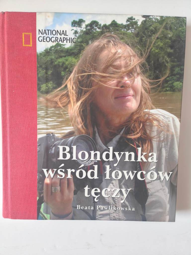National Geographic "Blondynka wśród łowców tęczy" Book – Good Condition