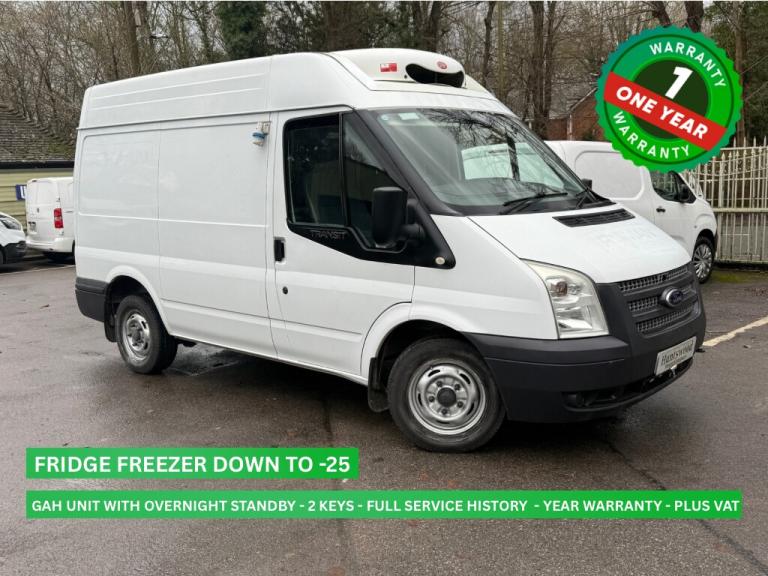 2013 FORD TRANSIT 2.2L DIESEL WHITE MANUAL FRIDGE FREEZER VAN DOWN TO -25