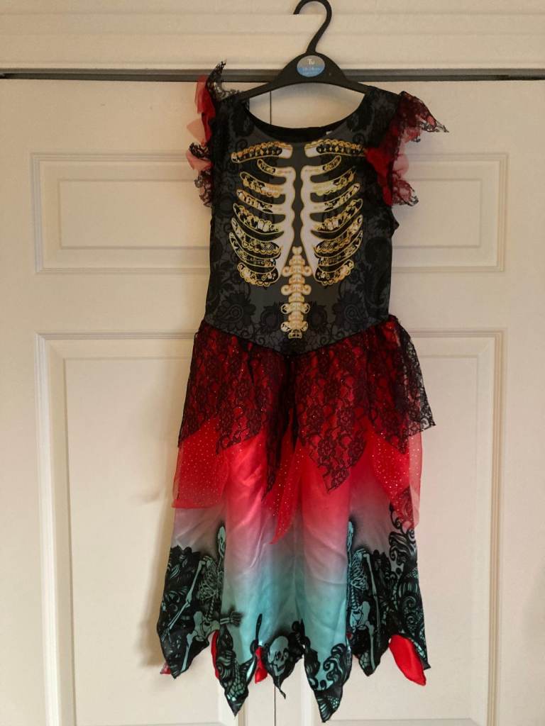 9-10 years skeleton dress /Halloween / fancy dress