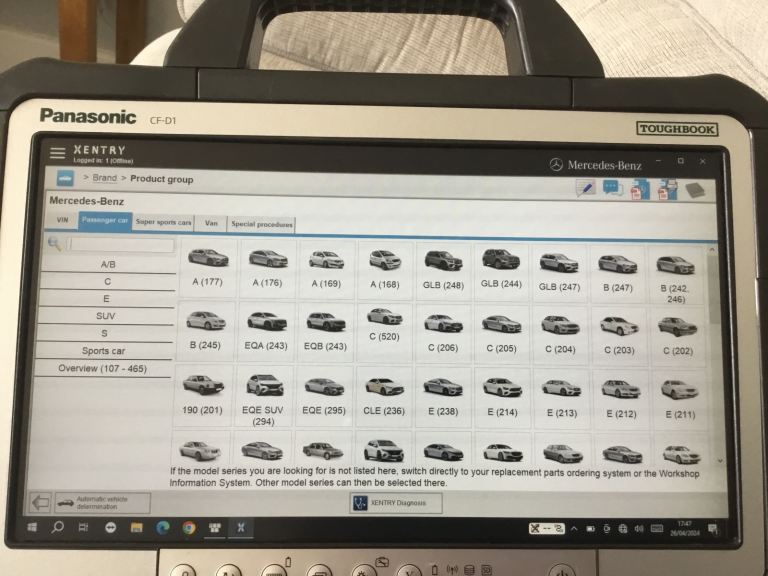 Mercedes diagnostics 