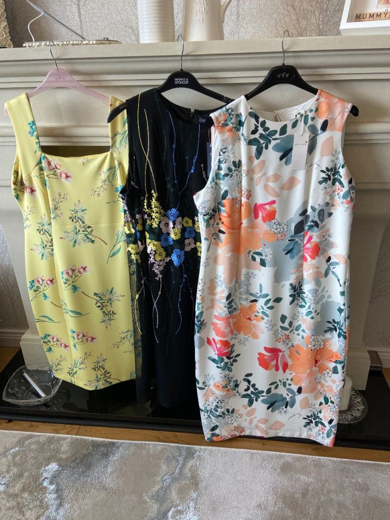 image for 3 Ladies Dresses - (M&S) - 2 Are UNWORN 