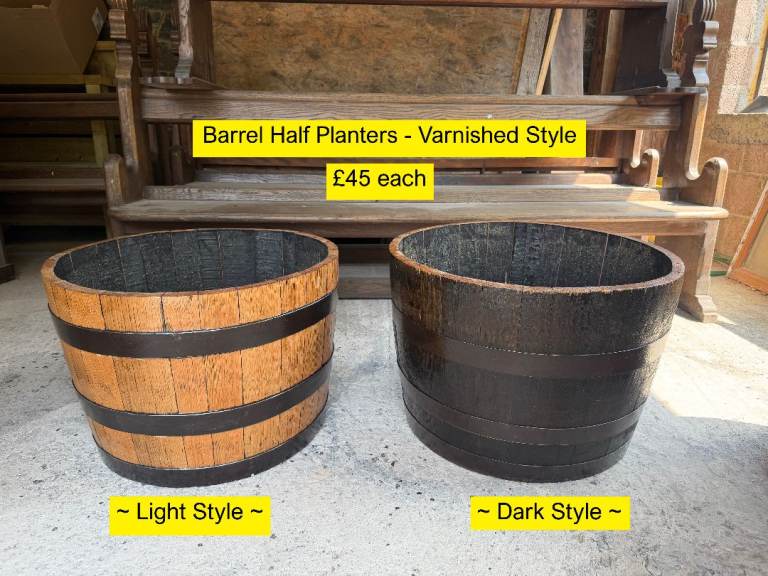 Barrel Half Planter - Refurbished