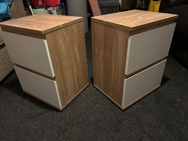 X2 Double Drawer Bedside Units
