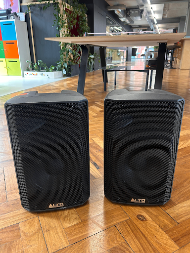 Pair of Alto TX310 350-WATT 10" 2-Way Speakers – Black, Good Condition