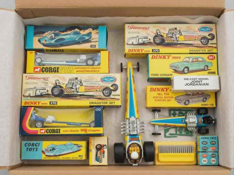 Vintage Dinky & Corgi Die-Cast Dragster Cars and Sets £15 EACH TOY